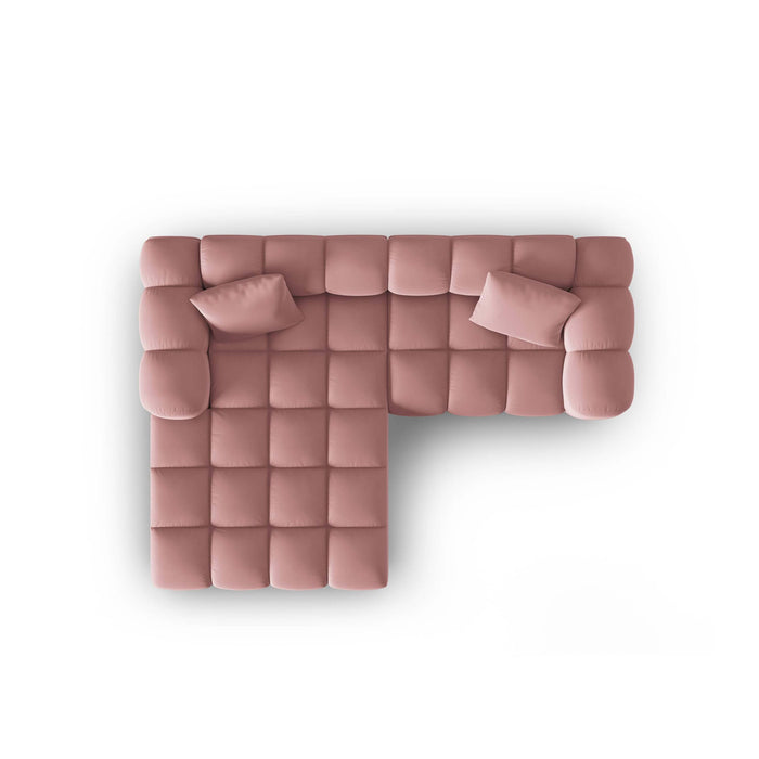 Windsor & Co Halley Hoekbank met Chaise Longue 3-zits - Links - Roze