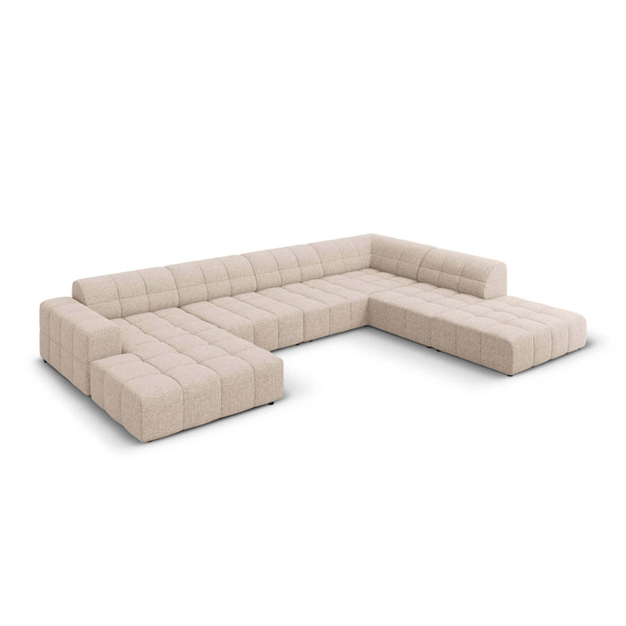 Cosmopolitan Design Chicago U-bank - Hoek Rechts - Chenille - Lichtbeige