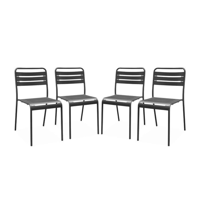 sweeek - Stalen tuinstoel (set van 4)