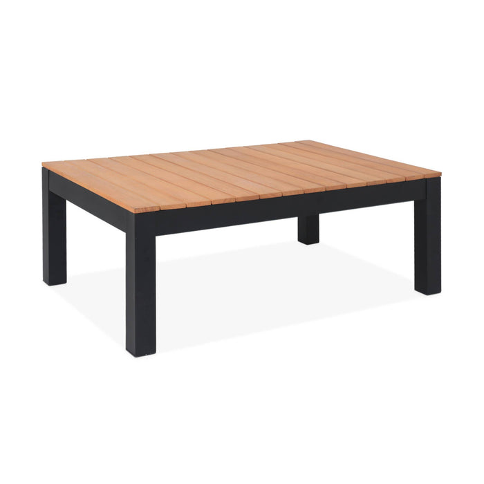 sweeek - Houten en aluminium loungeset voor 5 personen