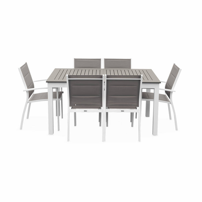 sweeek - Aluminium tuinset 6 plaatsen