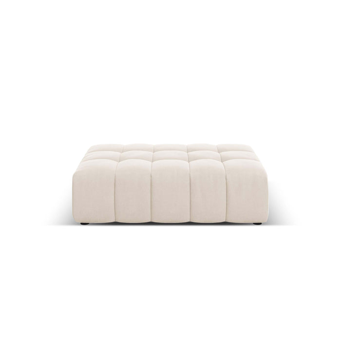 Cosmopolitan Design Chicago Hoekbank met Chaise Longue Links - Rechts Open - Velvet - Crème