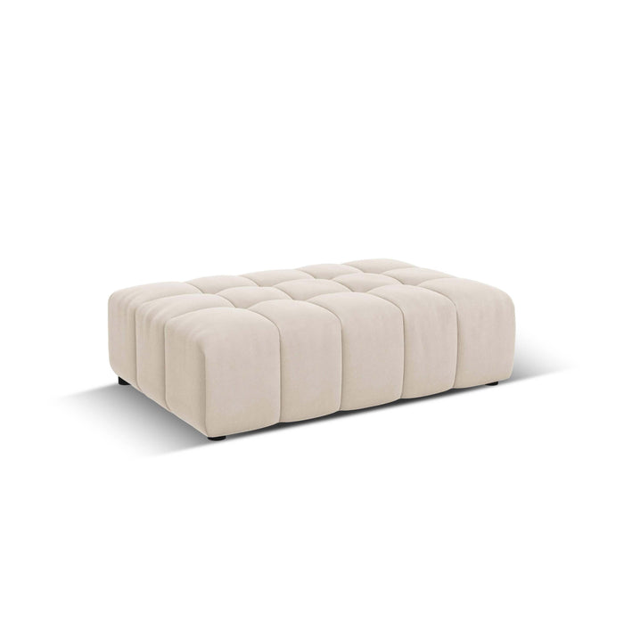Cosmopolitan Design Chicago Hoekbank met Chaise Longue Links - Rechts Open - Velvet - Crème