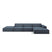 Micadoni Jodie Hoekbank Rechts - Links Open 5-zits - Chenille - Donkerblauw