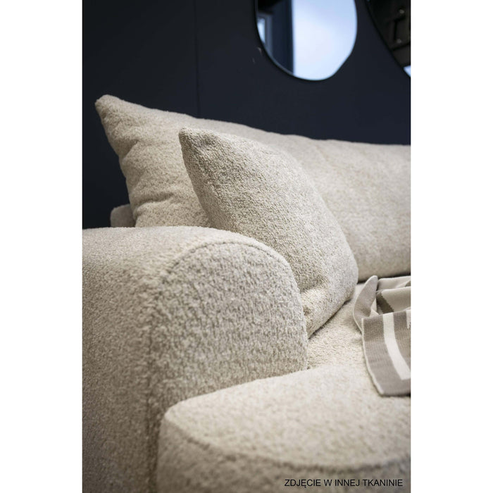 NADUVI Collection Philipa Hoekbank Links met Slaapfunctie - Bouclé - Crème