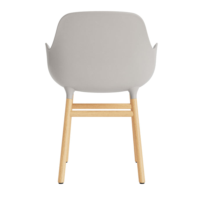 Normann Copenhagen Form Stoel met Armleuning - Eiken - Warm Grijs