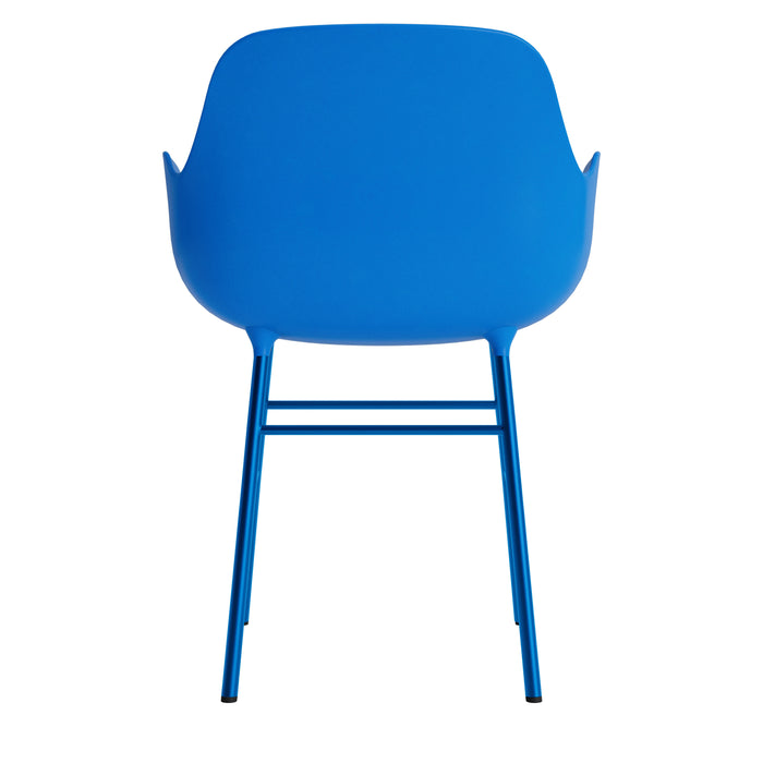 Normann Copenhagen Form Stoel met Armleuning - Staal - Bright Blue