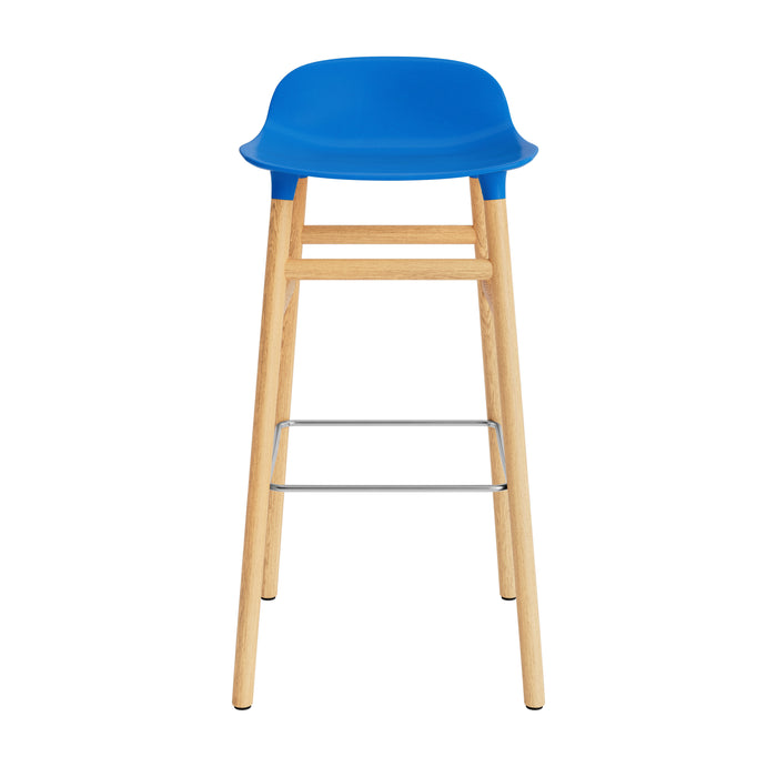 Normann Copenhagen Form Barkruk Low 75 cm - Eiken - Bright Blue