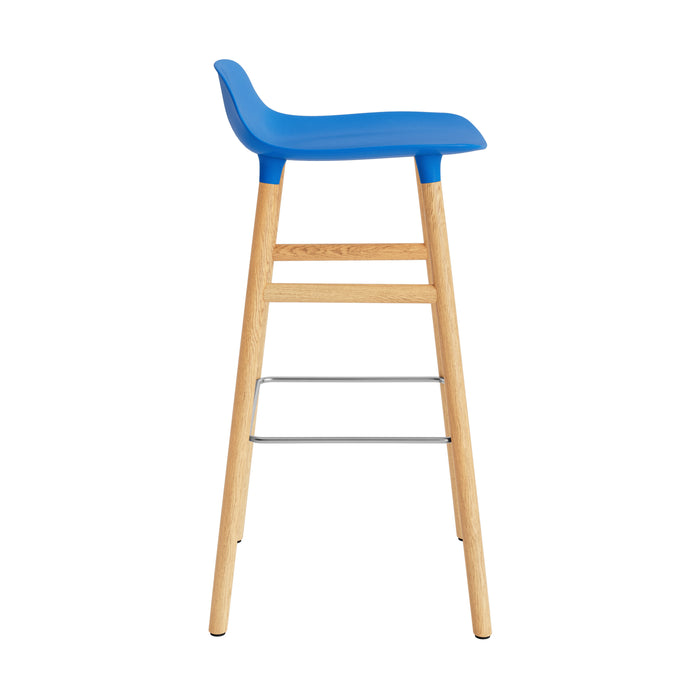 Normann Copenhagen Form Barkruk Low 75 cm - Eiken - Bright Blue