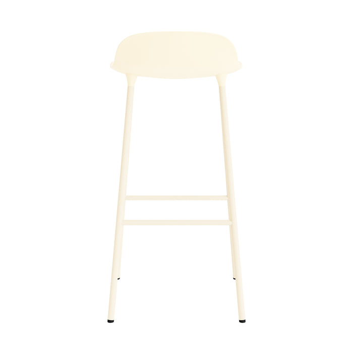 Normann Copenhagen Form Barkruk Low 75 cm - Staal - Crème