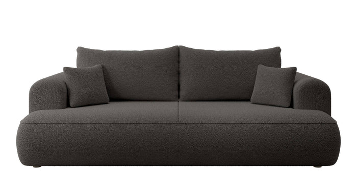 NADUVI Collection Philipa 3-zitsbank met Slaapfunctie - Bouclé - Antraciet