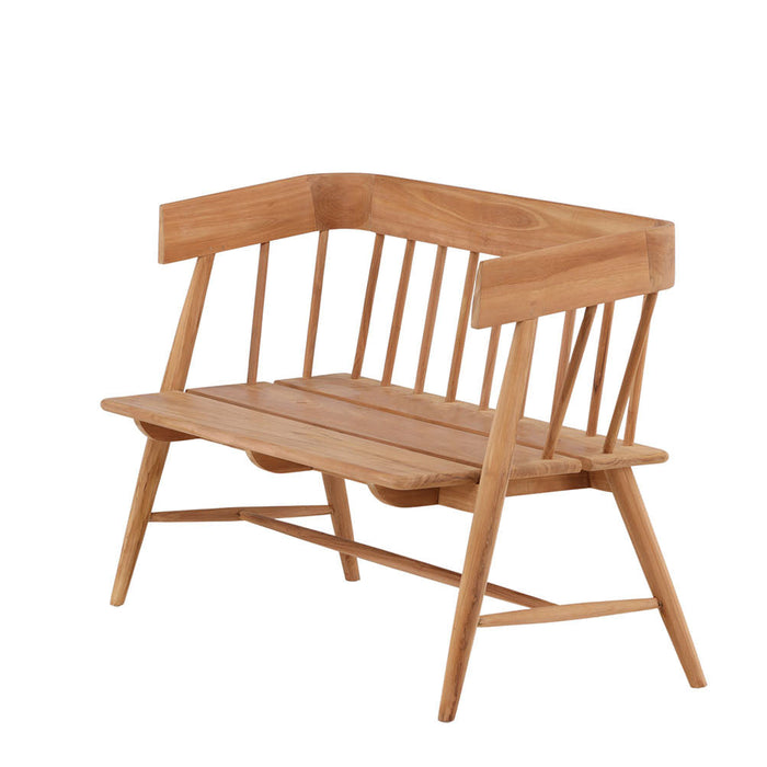 Rebellenclub Reed Tuinbankje - 122 x 58cm - Naturel Hout