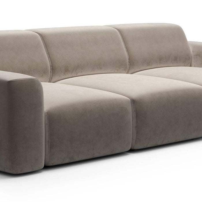 NADUVI Collection Nina 3-zitsbank - Velvet - Taupe