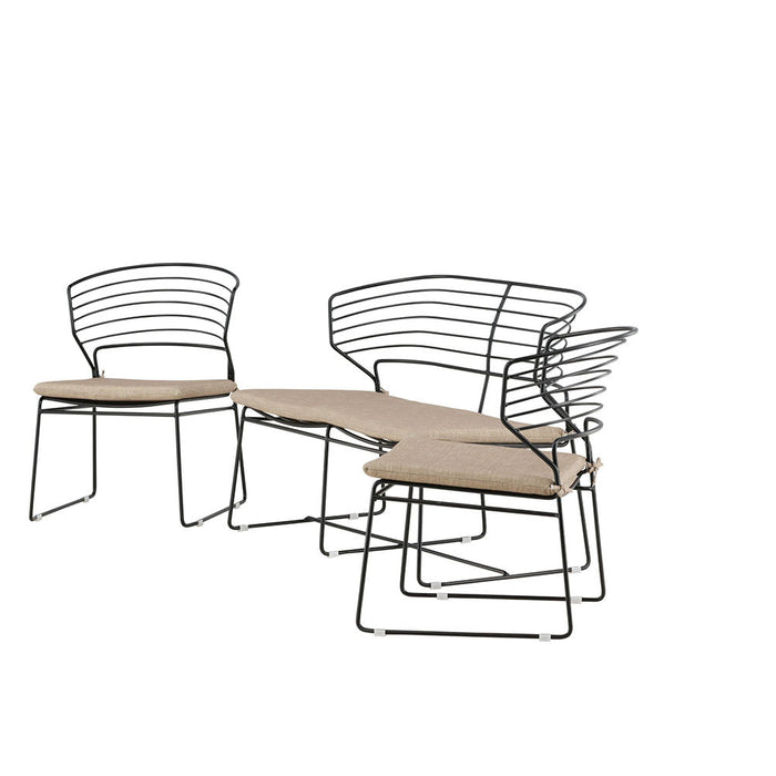 Rebellenclub Naxos Loungeset - Zwart