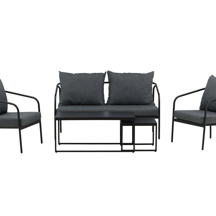 Rebellenclub Flow Hoekloungeset - Zwart