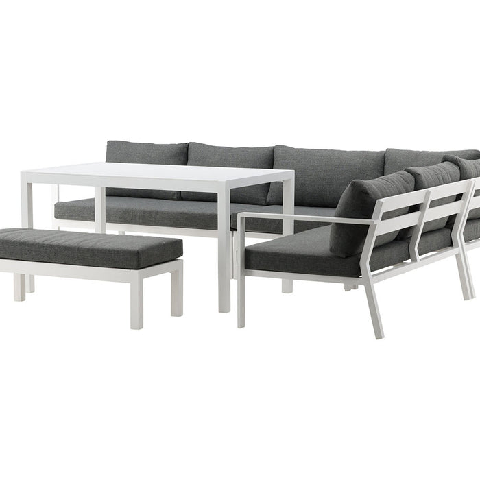 Rebellenclub Dalia Hoekloungeset - Wit