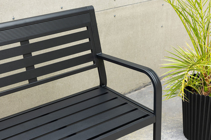 Rebellenclub Rost Tuinbankje - 125x 60cm - Zwart