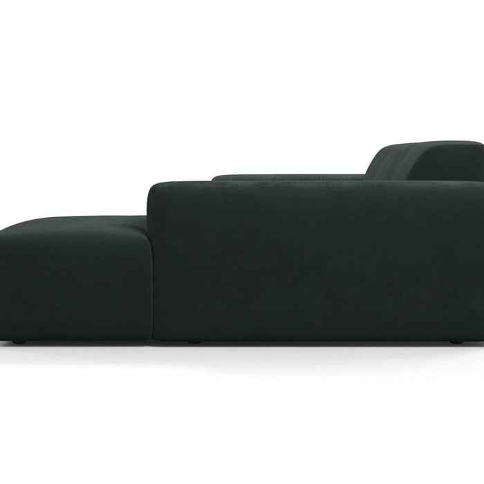 NADUVI Collection Nina Hoekbank Rechts - Velvet - Donkergroen