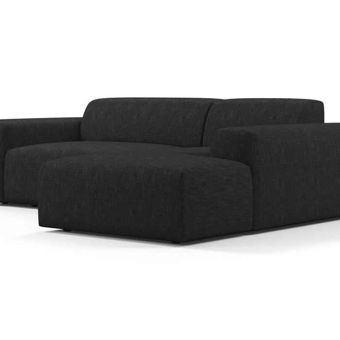 NADUVI Collection Nina Hoekbank Rechts - Linnen - Antraciet