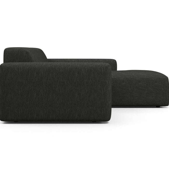 NADUVI Collection Nina Hoekbank Rechts - Linnen - Antraciet