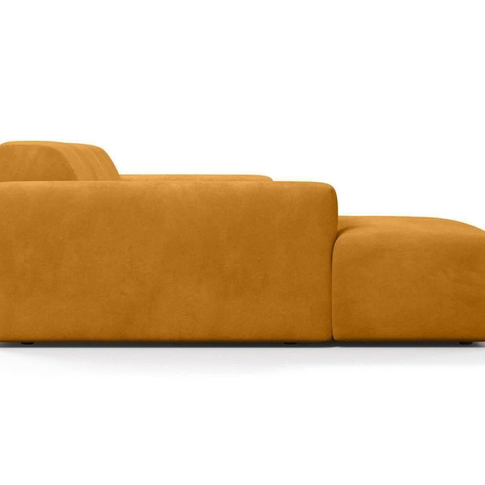 NADUVI Collection Nina Hoekbank Links - Velvet - Mosterdgeel