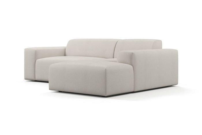 NADUVI Collection Nina Hoekbank Rechts - Linnen - Crème