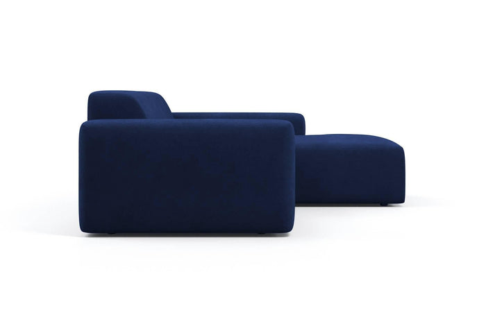 NADUVI Collection Nina Hoekbank Rechts - Velvet - Blauw