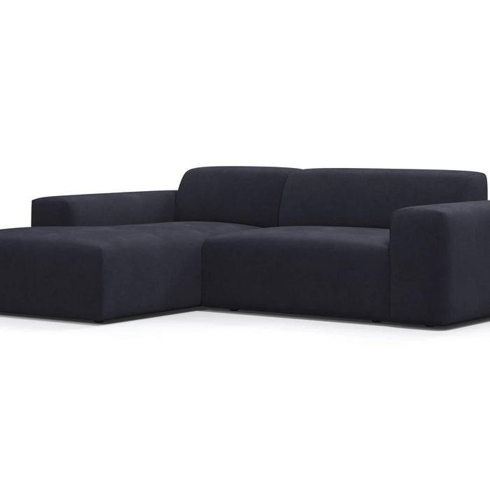 NADUVI Collection Nina Hoekbank Links - Velvet - Marineblauw