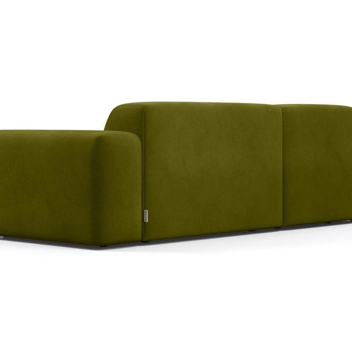 NADUVI Collection Nina Hoekbank Links - Velvet - Olijfgroen