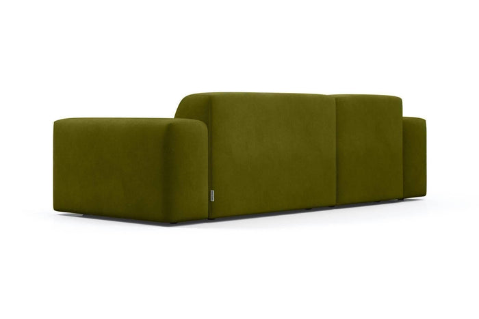 NADUVI Collection Nina Hoekbank Links - Velvet - Olijfgroen
