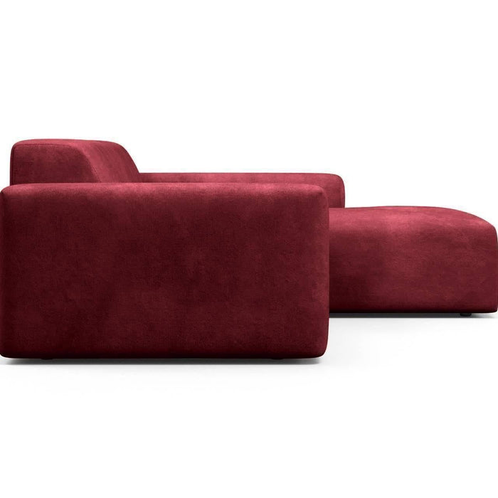 NADUVI Collection Nina Hoekbank Rechts - Velvet - Bordeauxrood