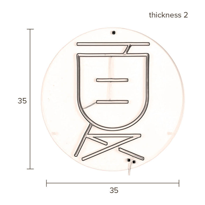 Dutchbone Sya Neon Wandlamp - Summer