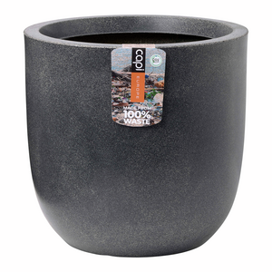Capi 100% Waste Smooth Bloempot Ø 35 cm - Terrazzo grijs