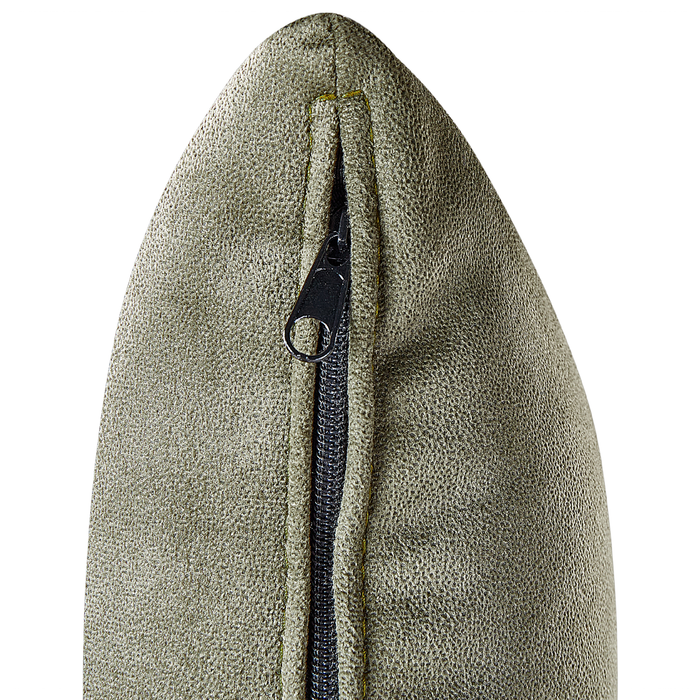 Beliani-LATTES II-Chaise longue-Olijfgroen-Rechterzijde-Fluweel