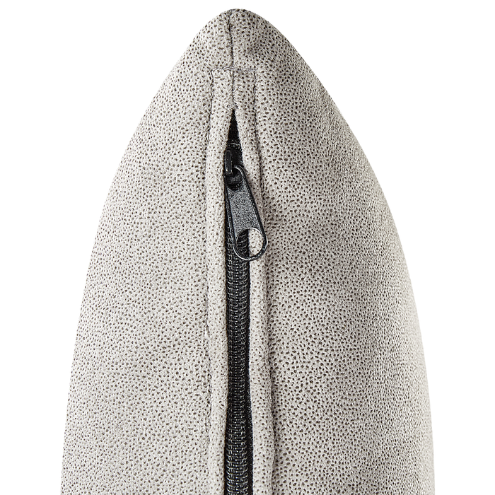 Beliani - LATTES II - Chaise longue - Taupe - Linkerzijde - Fluweel