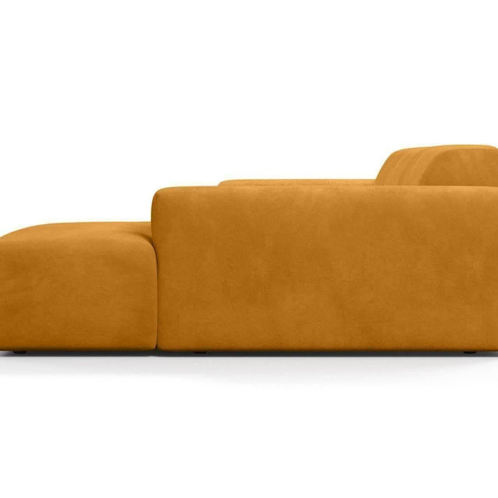 NADUVI Collection Nina Hoekbank Rechts - Velvet - Mosterdgeel