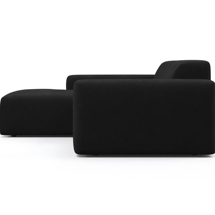 NADUVI Collection Nina Hoekbank Links - Velvet - Zwart