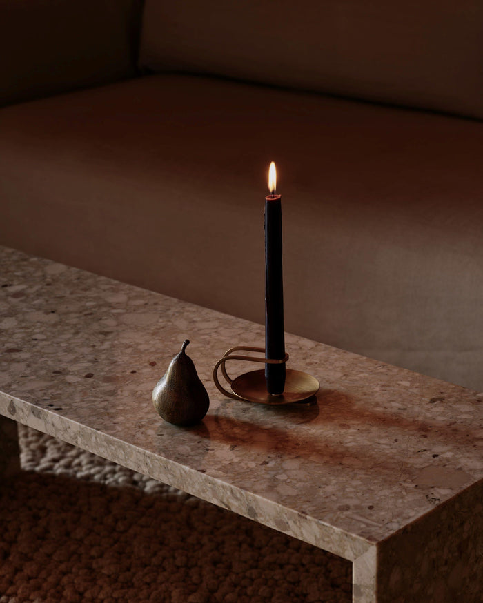 Audo Copenhagen Plinth Bridge salontafel Calacatta Viola marmer