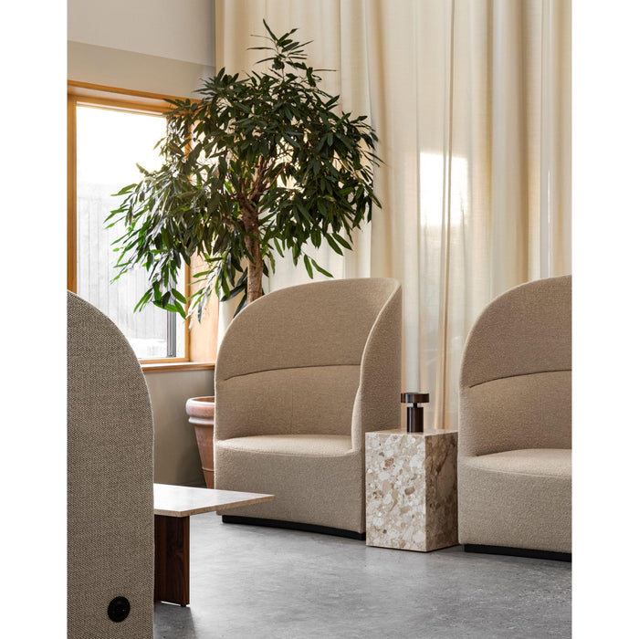 Audo Copenhagen Plinth Tall bijzettafel 30x30 Calacatta Viola marmer