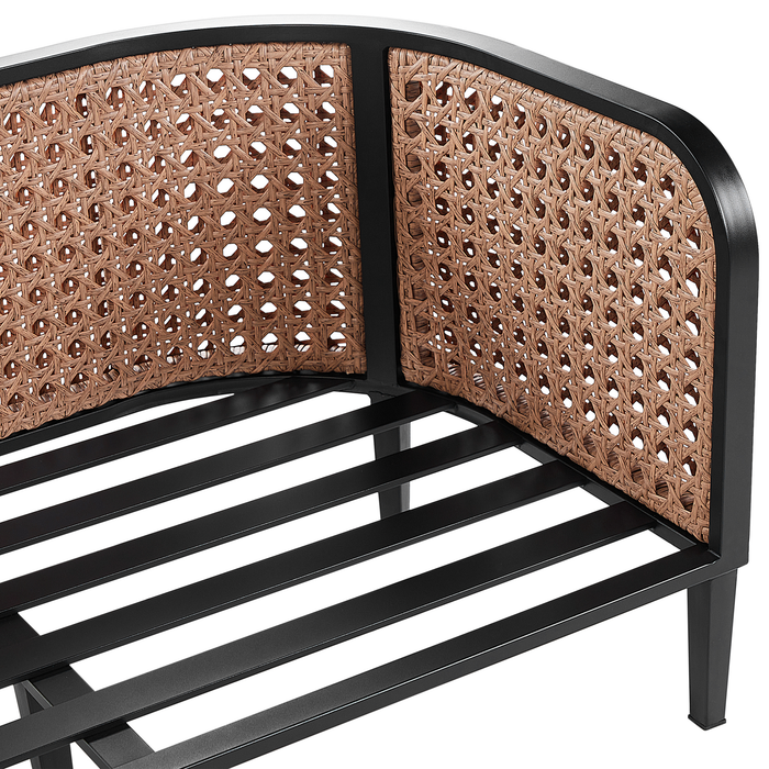 Beliani - MONTEFALCO - Tuinbank 2-zits - Wit - Aluminium