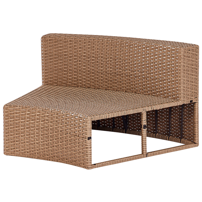 Beliani - SEVERO - Loungeset voor 9 - Zandbeige - PE rotan