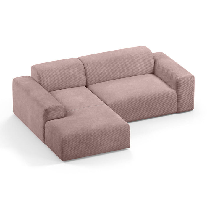 NADUVI Collection Nina Hoekbank Links - Ribstof - Lila