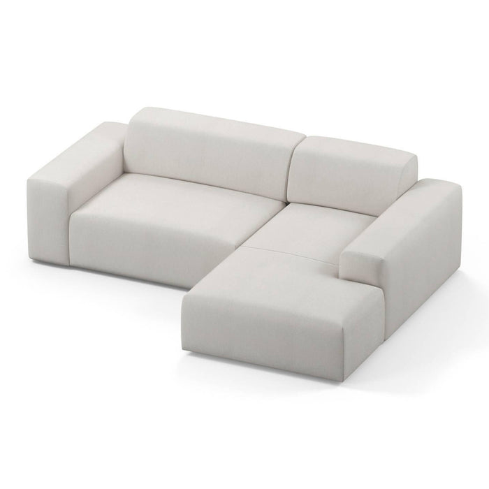 NADUVI Collection Nina Hoekbank Rechts - Linnen - Crème