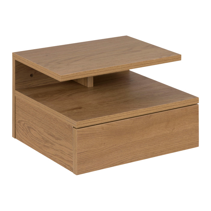 by fonQ basic Zoey Nachtkastje met bovenplank - Eikenbruin