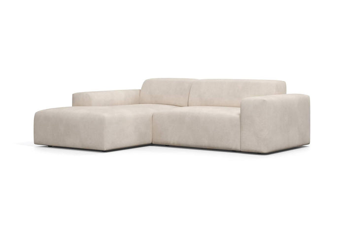 NADUVI Collection Nina Hoekbank Links - Velvet - Beige