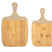 present time - Snijplank set Gourmet - Bruin - 23x38 cm