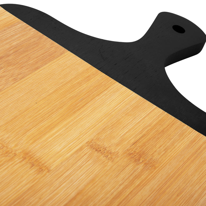 present time - Snijplank set Gourmet - Zwart - 23x38 cm