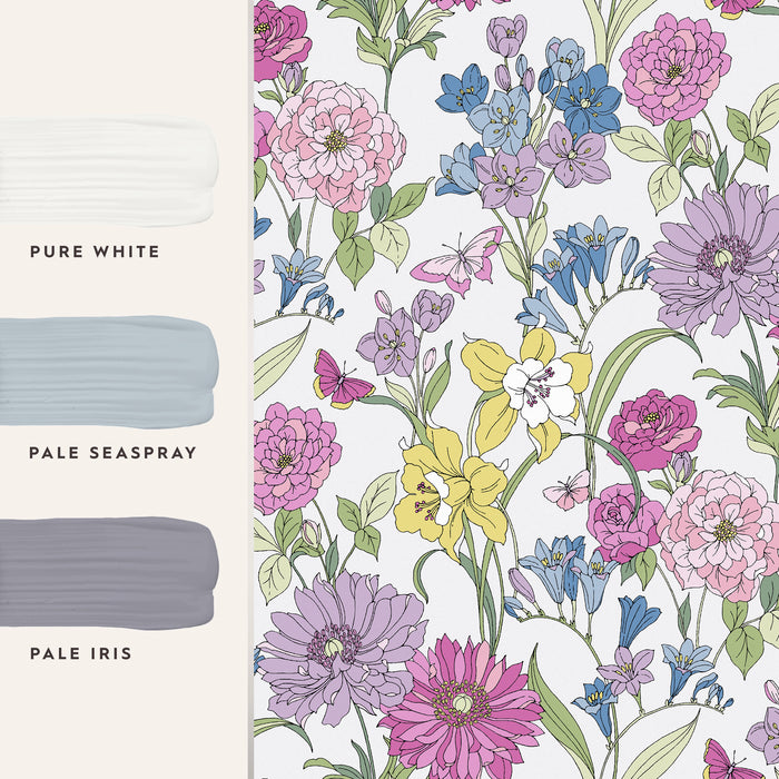 Laura Ashley Gilly Behang - Bloemen - 10mx52cm - Multi