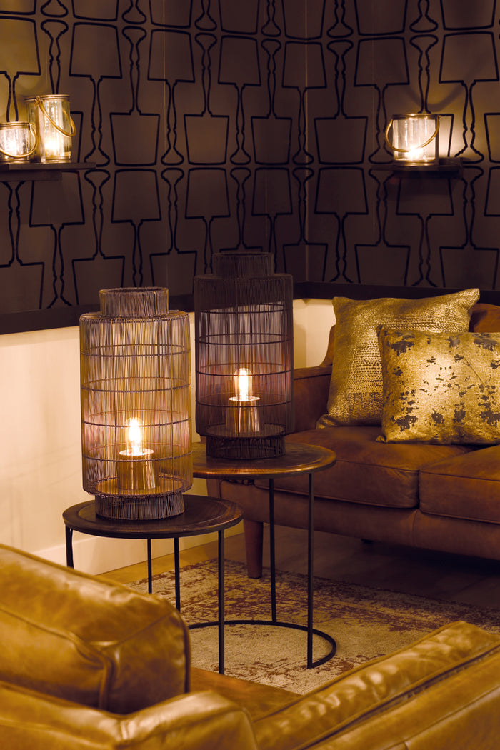 Light & Living Tafellamp Gruaro - Zwart - Ø24cm