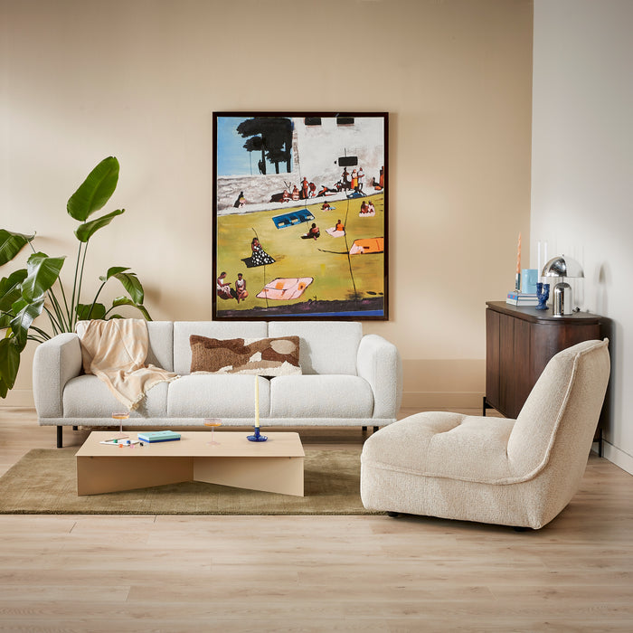 by fonQ Wave Plaid 130 x 200 cm - Biscuit